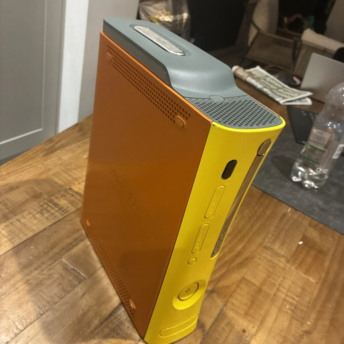 Xbox 360 Console Custom Simpsons Paint Job & Extra Shell With Leads