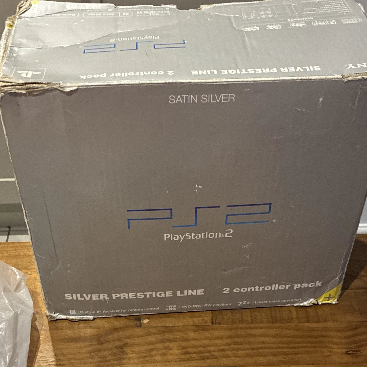 Sony PlayStation 2 Satin Silver Console Boxed Bundle 2 Pads & Buzz! PS2