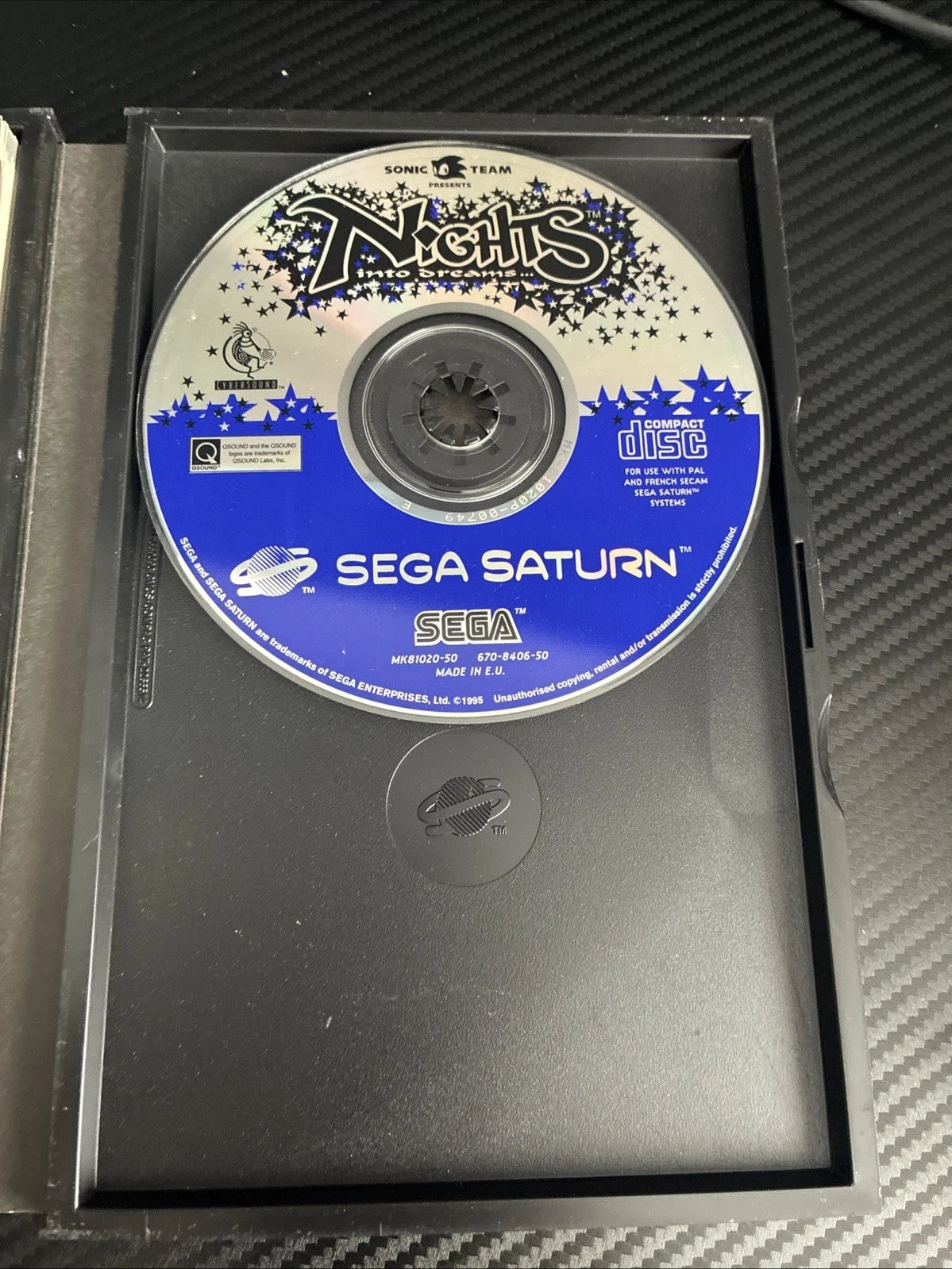 Nights Into Dreams Sega Saturn Game PAL Boxed With Manual