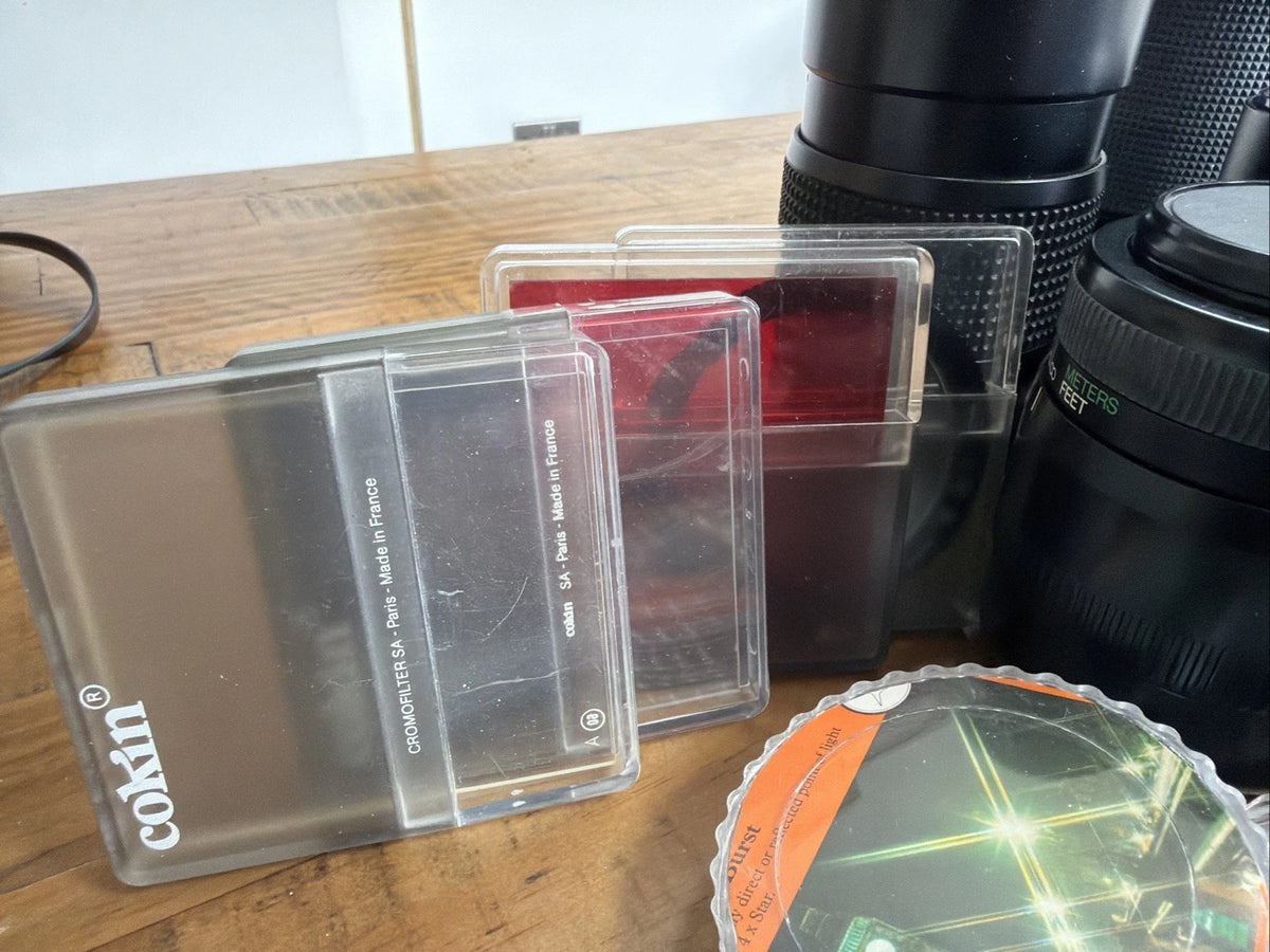 A Selection Of Camera Lens' & Accessories Bundle Untested & As Seen