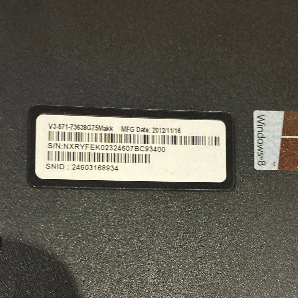 Acer Aspire V3-571 15.6in Black Laptop Factory Reset & Fully Working