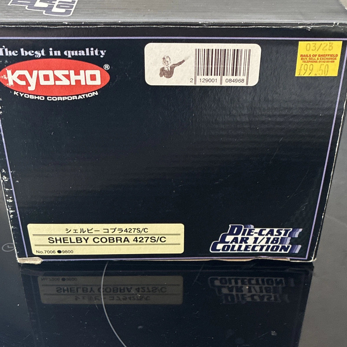 Brand New Kyosho Shelby Cobra 427 1:18 Blue/White Diecast No.7006