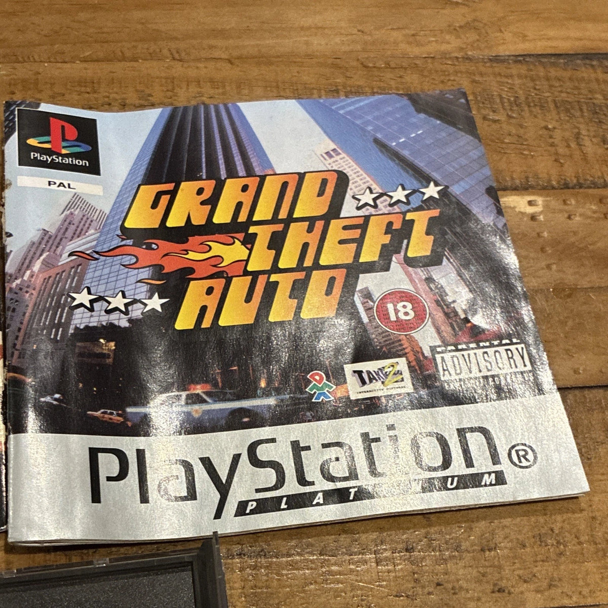Grand Theft Auto Sony PlayStation 1 Game PAL Platinum W/ Manual