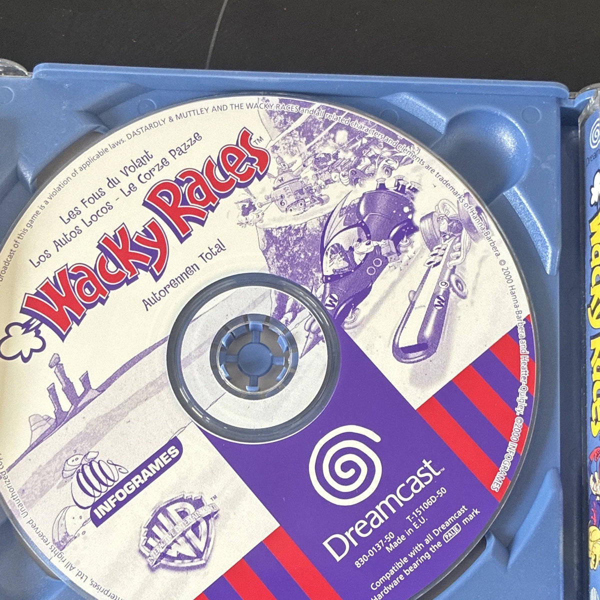Wacky Races Racing Sega Dreamcast Game PAL Fully Boxed W/ Manual