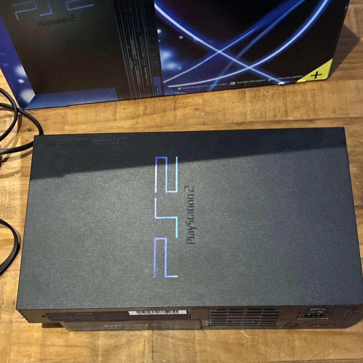 Sony PlayStation 2 PAL Black Console w/ Pad, Leads Box & Manual