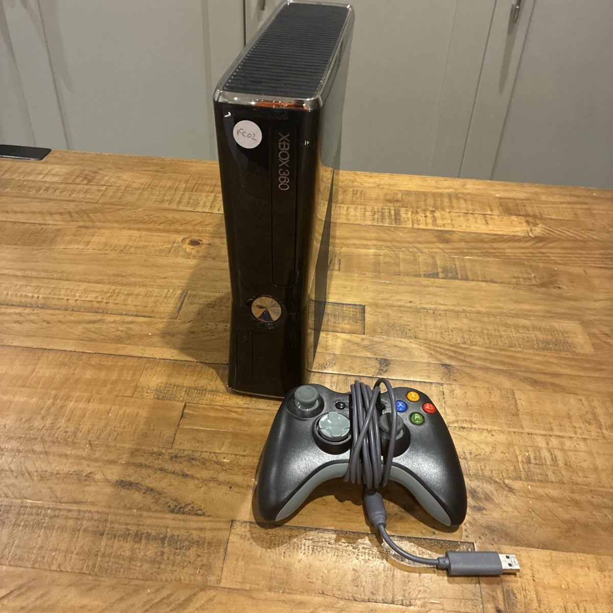 Xbox 360 S Slim Black Console With Wired Controller No Leads