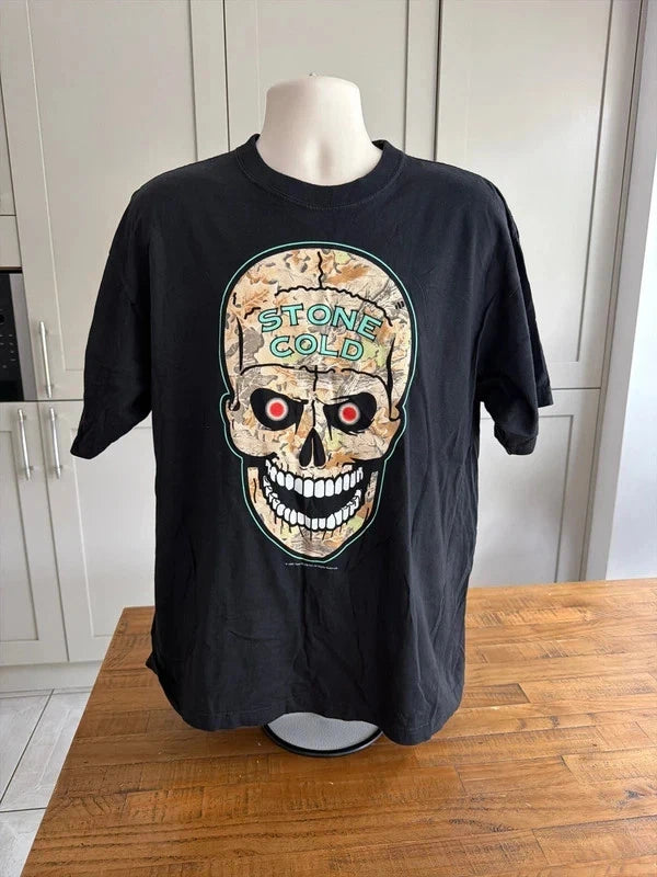 Stone Cold Steve Austin Vintage 1999 WWE T Shirt Size XL Authentic Merchandise