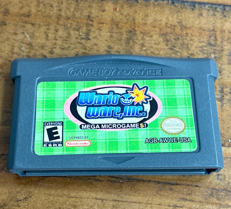 Nintendo Wario Ware Inc Game Boy Advance Game Cartridge Only