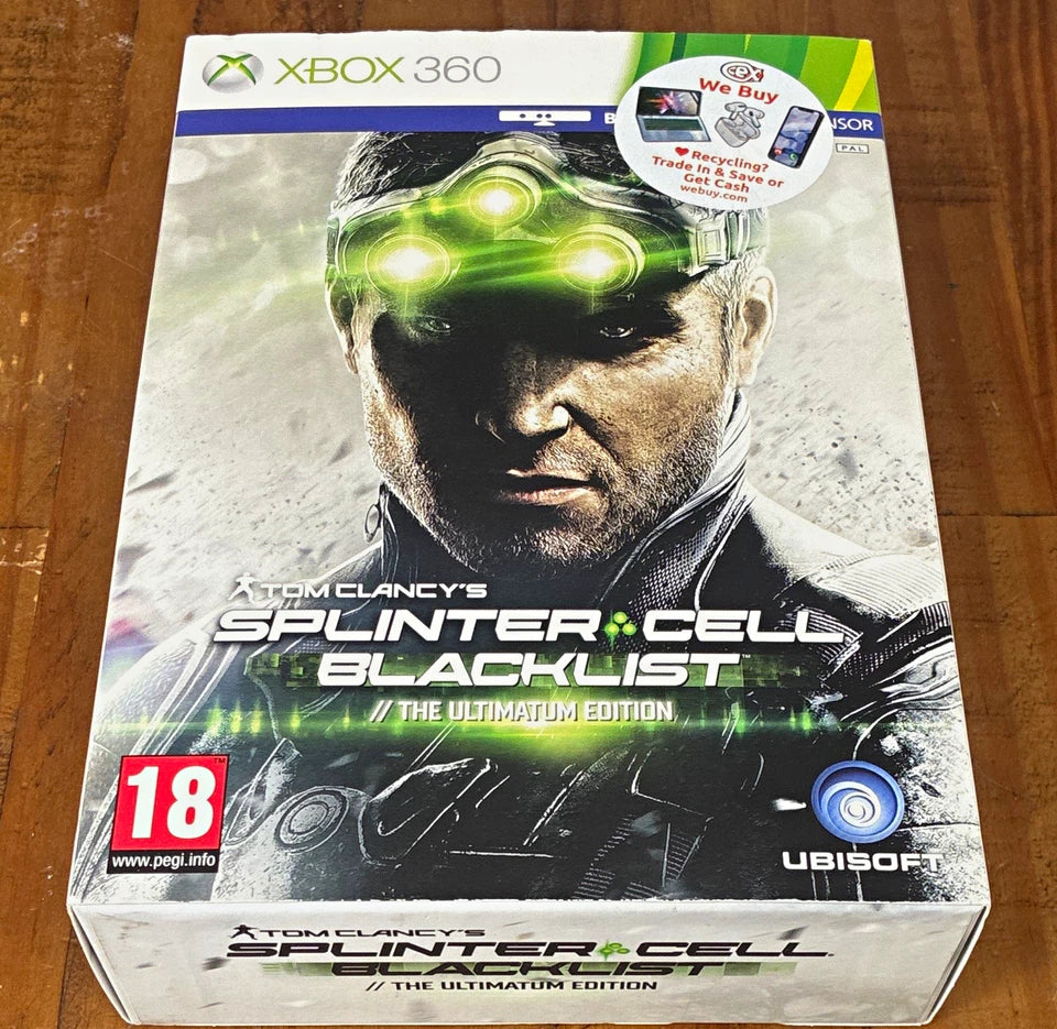 Splinter Cell: Blacklist Ultimate/Collector's Ed Xbox 360 With Comic & Watch