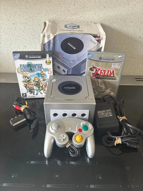 Nintendo Gamecube Platinum Console Boxed With Leads, Pad & Game Bundle Inc Zelda