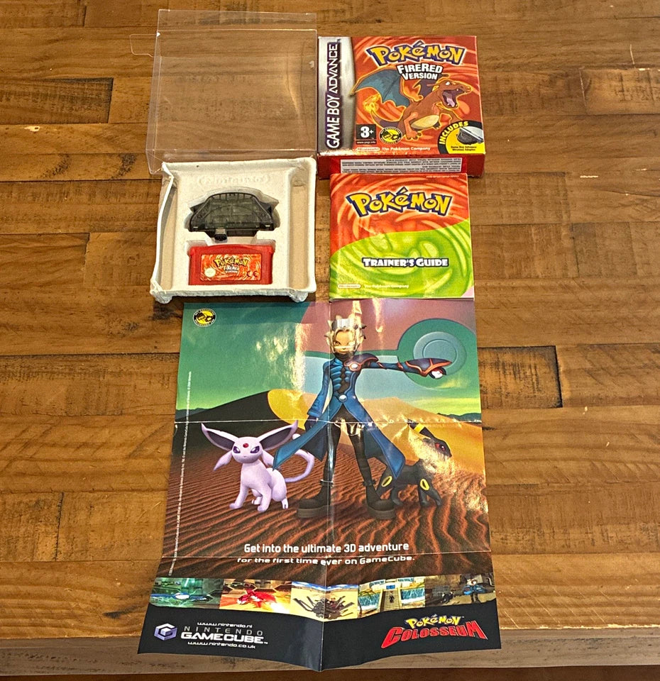 Pokémon FireRed Version Nintendo Game Boy Advance (2004) Boxed & Fully Complete