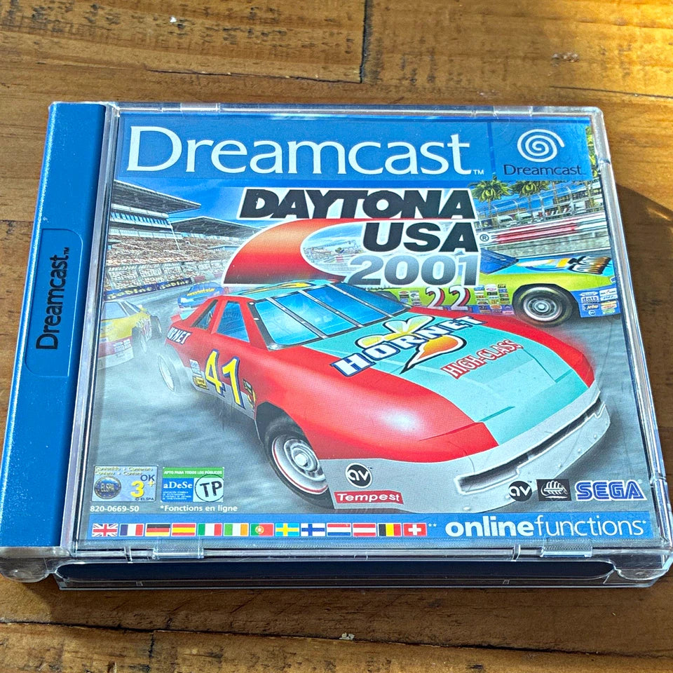 Daytona USA 2001 Sega Dreamcast PAL Racing Game In Box W/ Manual & Tested