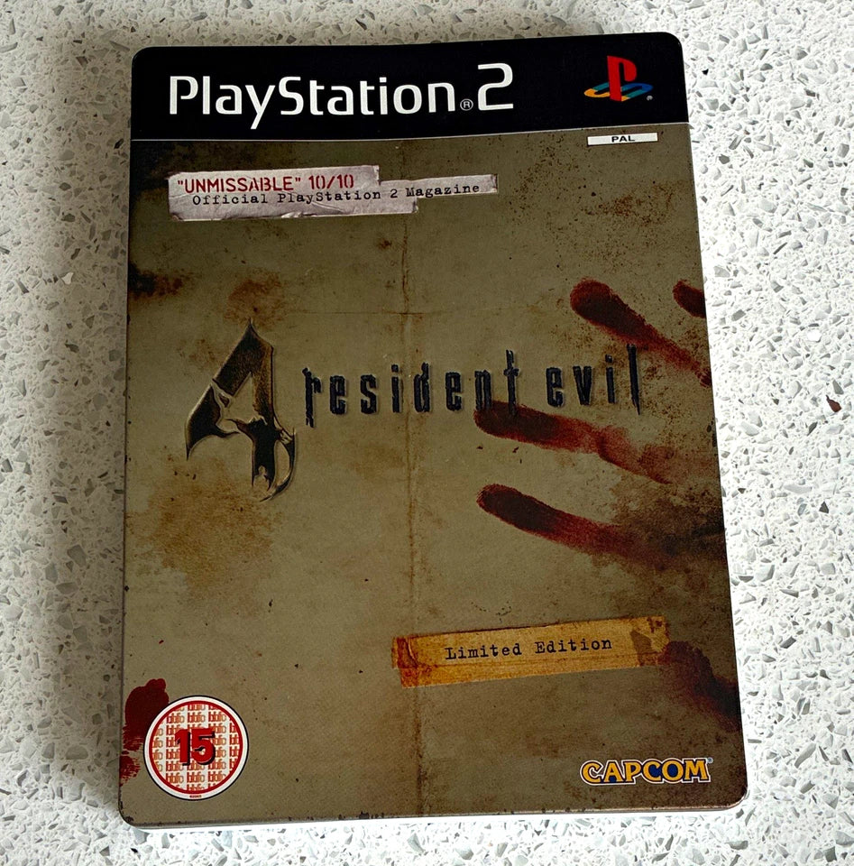 Resident Evil 4 Game Limited Edition Steelbook For Sony PlayStation 2 PS2 PAL