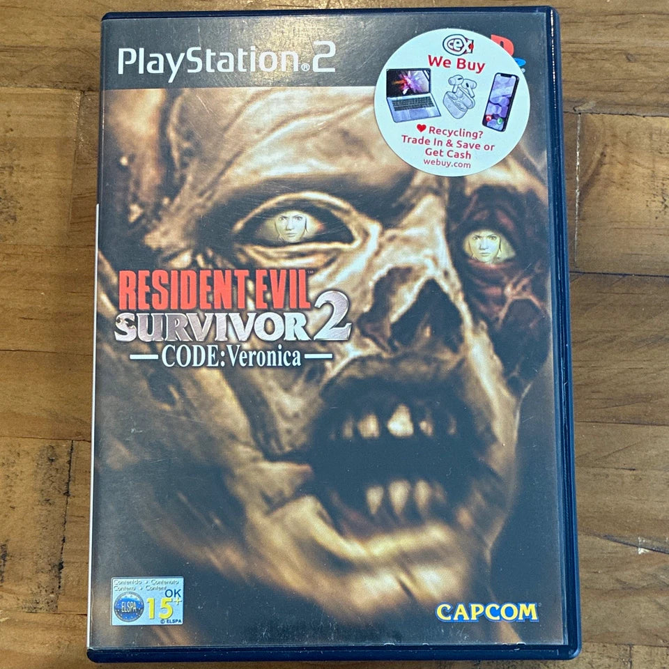 Resident Evil Survivor 2: Code: Veronica PS2 Game(2002) W/ Manual