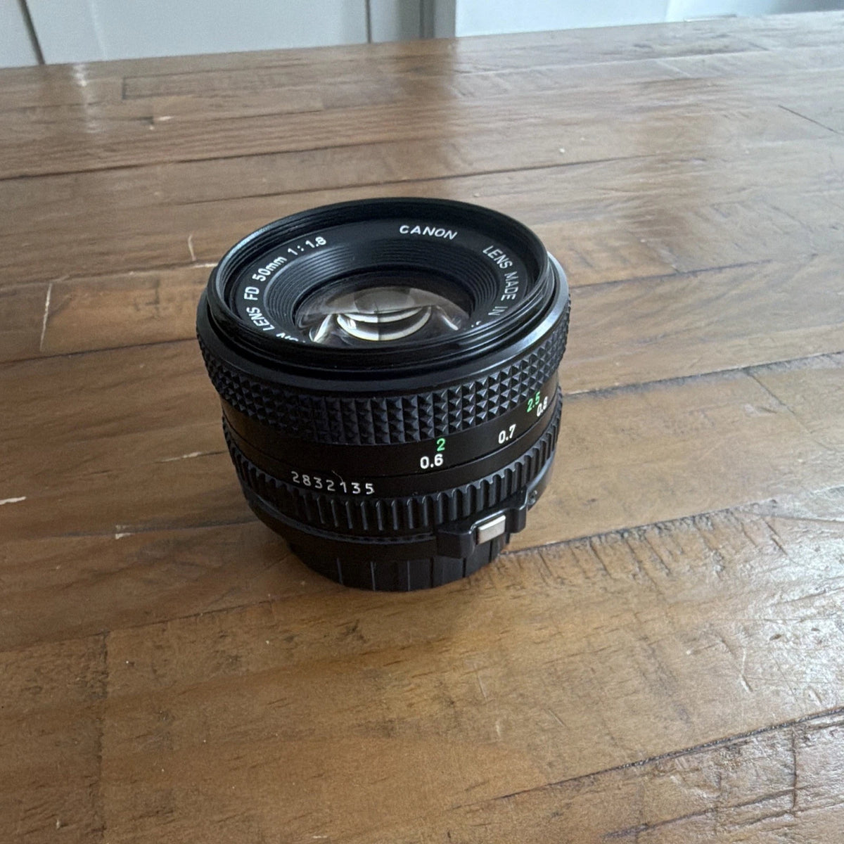 Canon FD 50mm f/1.8 Standard Lens for SLR Cameras Japan w/ Front & Rear Caps UNTESTED