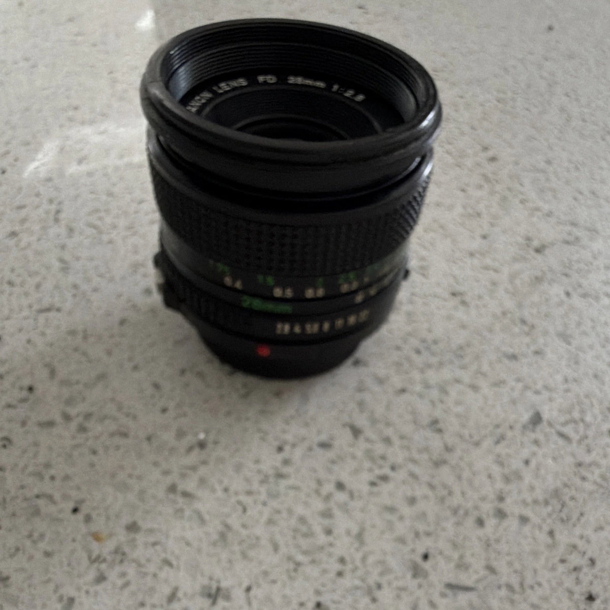 Canon FD 28mm f/2.8 Wide Angle Manual Focus Lens Made in Japan UNTESTED