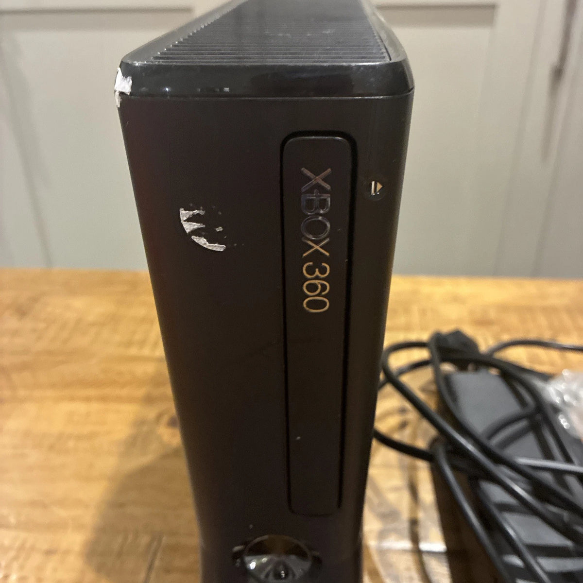 Microsoft Xbox 360 S Slim Black Console with Power Supply & Controller