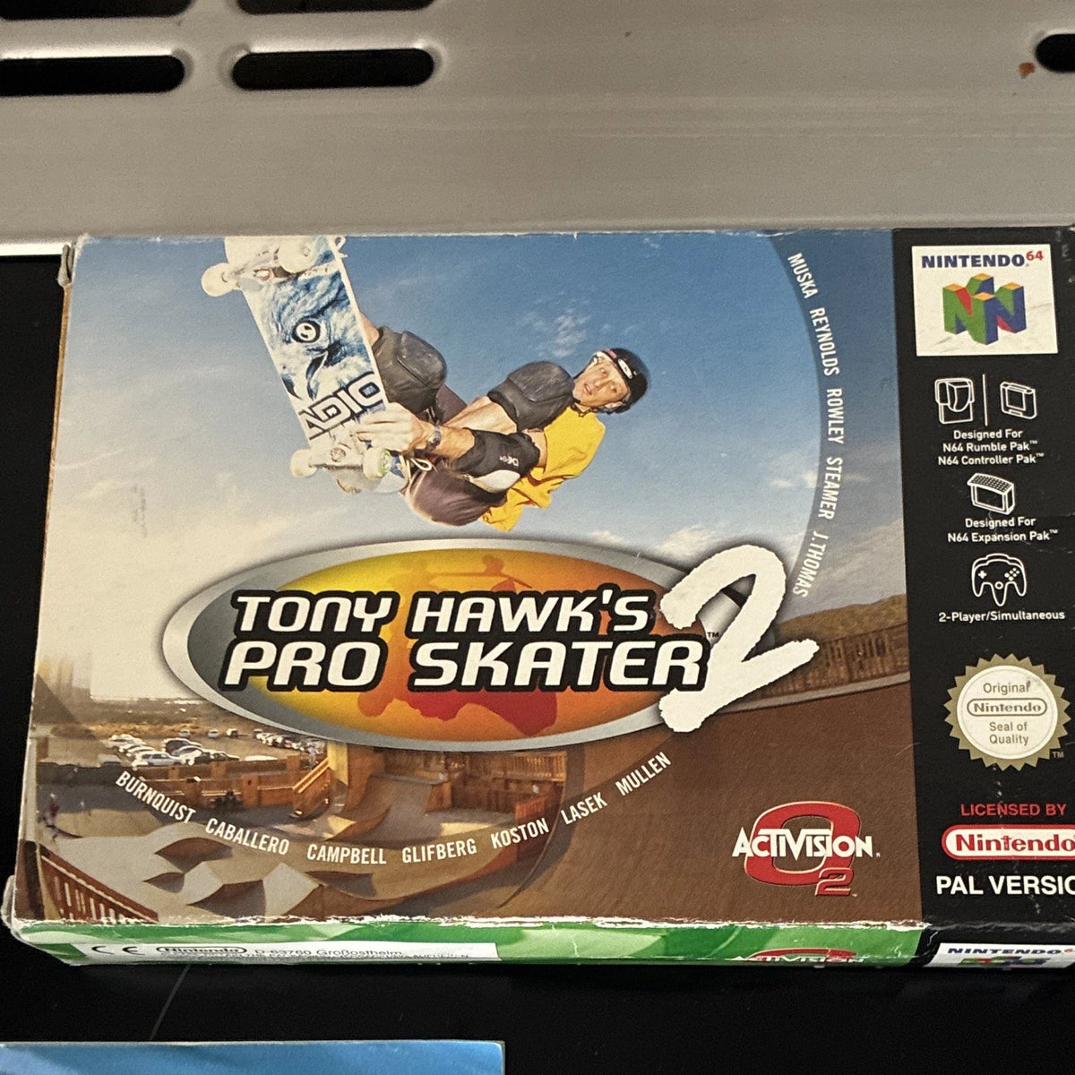 Tony Hawk's Pro Skater 2 Nintendo 64 Game PAL (2000) Boxed W/ Manual