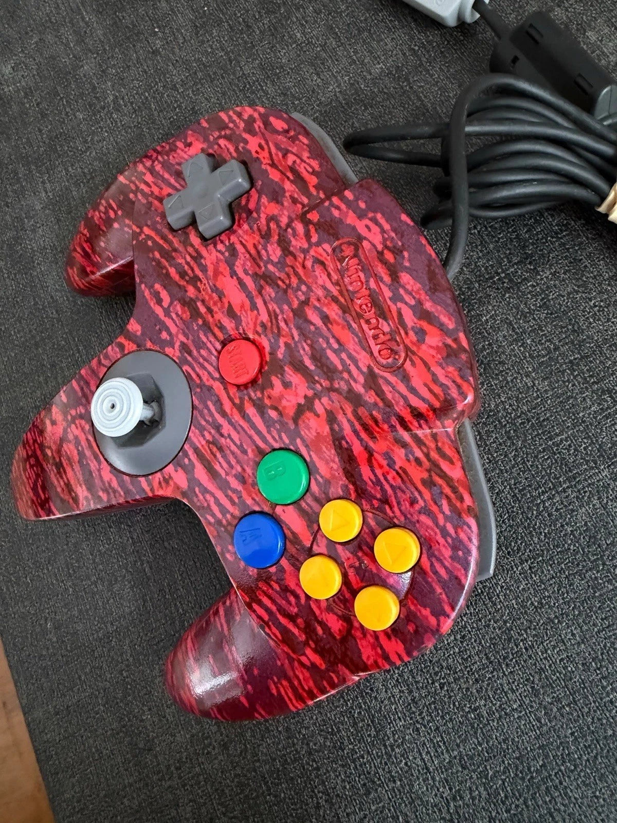 Nintendo 64 Foxdata Series 2 Red Rain Controller