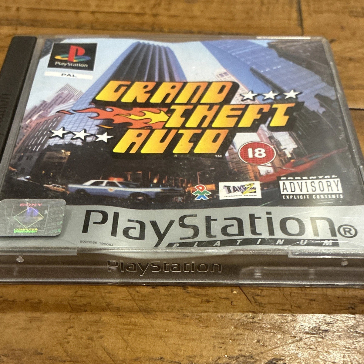 Grand Theft Auto Sony PlayStation 1 Game PAL Platinum W/ Manual