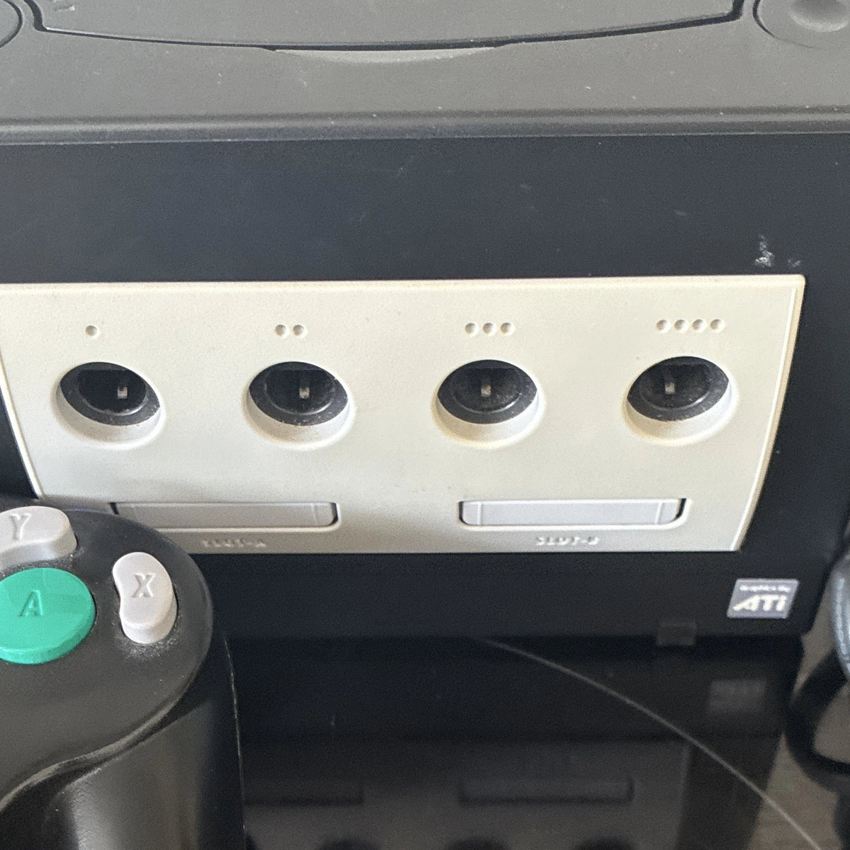Nintendo Gamecube Black Console W/ Official Controller & Leads Fully Tested