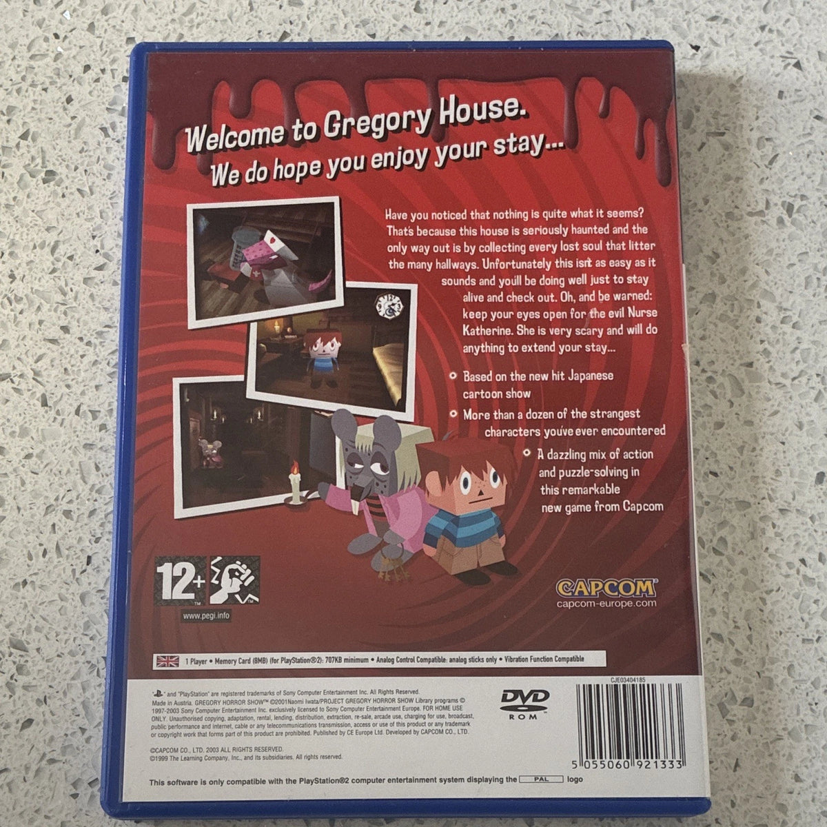 Gregory Horror Show Playstation 2 Game (2003)  W/Manual Tested PS2