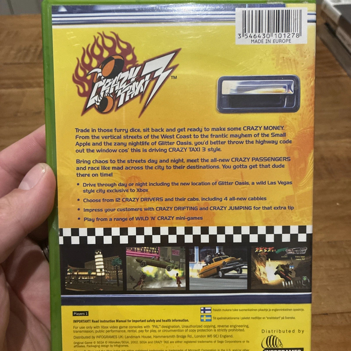 Crazy Taxi 3 Original Xbox PAL Version In Box With Manual