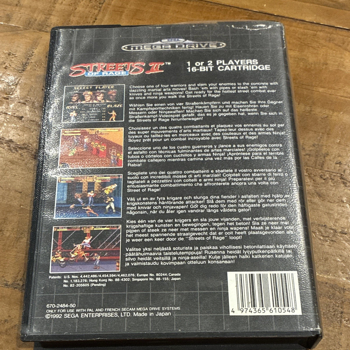 SEGA Streets of Rage II Sega Mega Drive PAL (1992) In Box, No Manual