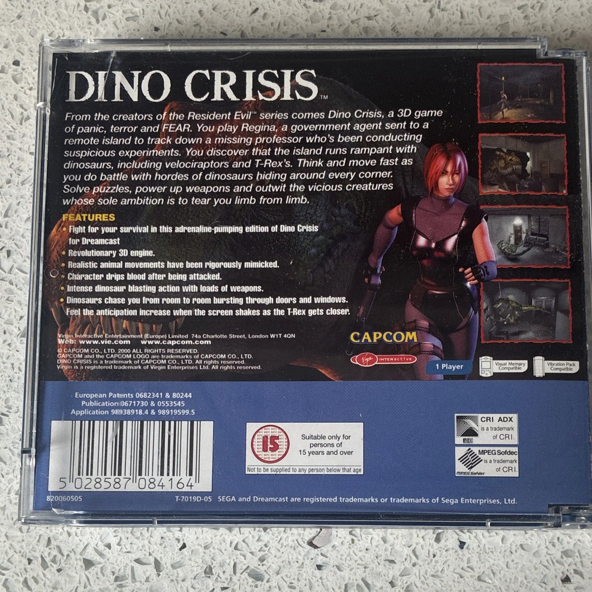 Dino Crisis Sega Dreamcast Game Horror W/ Manual (15)