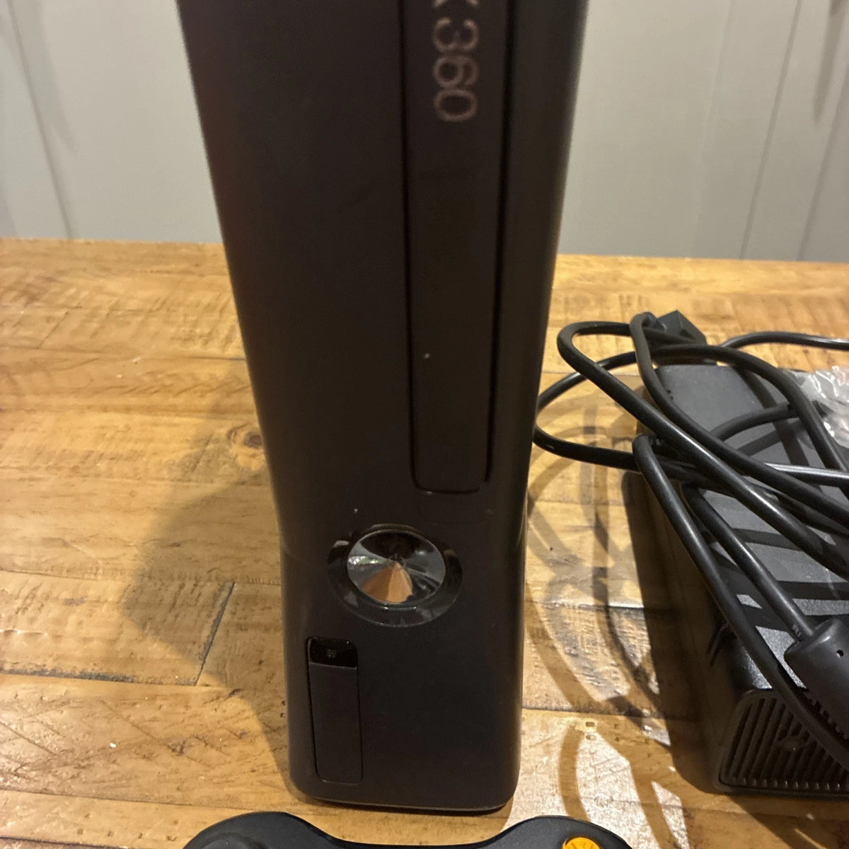 Microsoft Xbox 360 S Slim Black Console with Power Supply & Controller