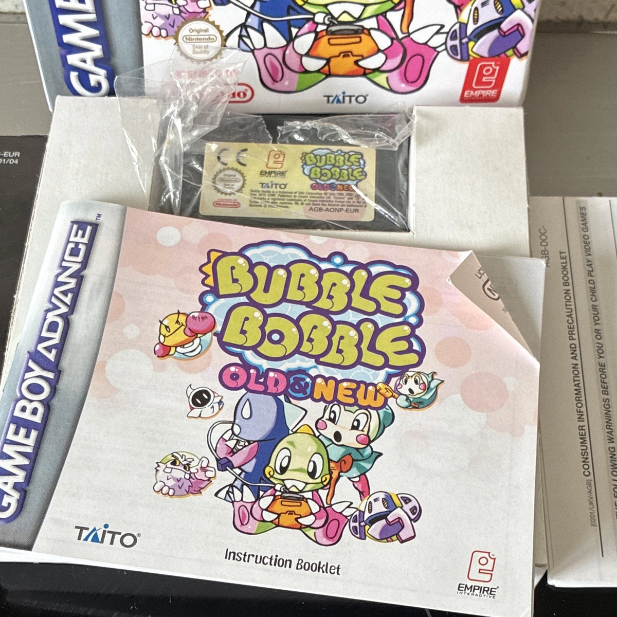 Bubble Bobble: Old & New Complete Game W/ Manual Game Boy Advance