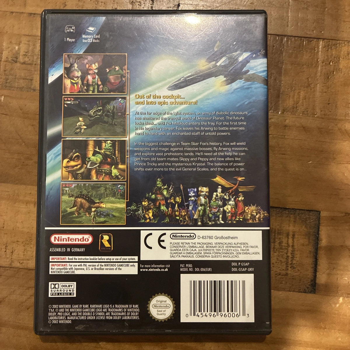 Star Fox Adventures Nintendo GameCube PAL Edition With Manual