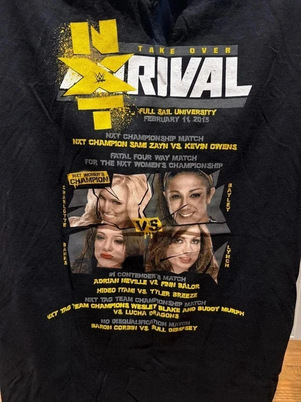 WWE NXT Takeover 2015 Rivals T Shirt Size XL Authentic Merchandise