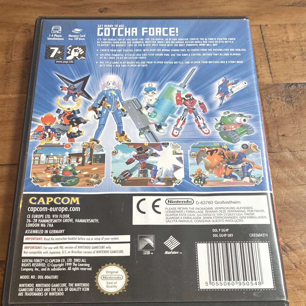 Gotcha Force Nintendo GameCube Game Boxed W/ Manual 2003