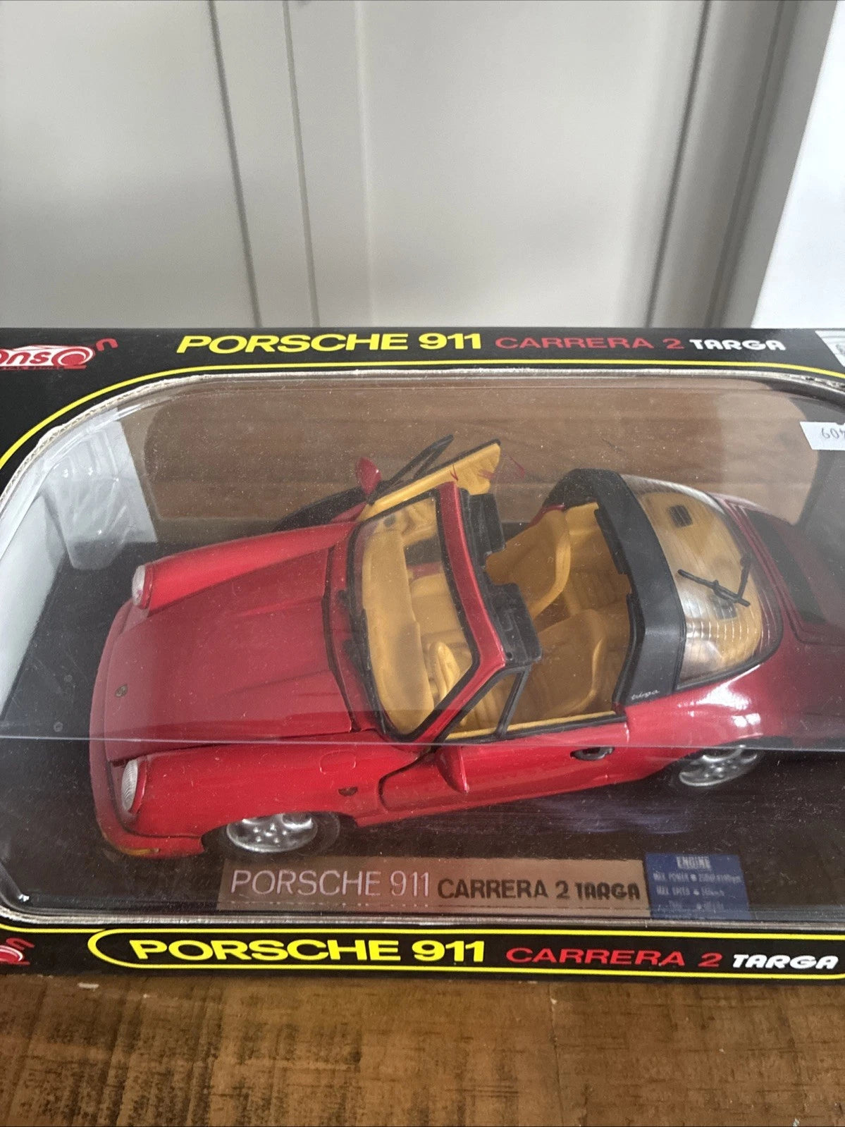 Anson Metal Series Porsche 911 Carrera 2 Targa Diecast Model Car 1:18 Metal BRAND NEW