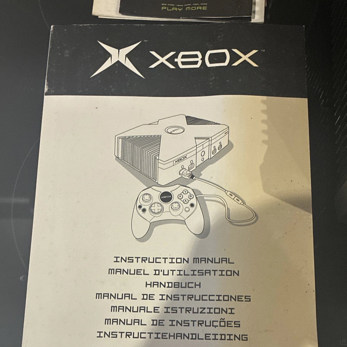 Microsoft Xbox PAL Black Console Boxed Bundle w/ DVD Remote & Doom 3 Game
