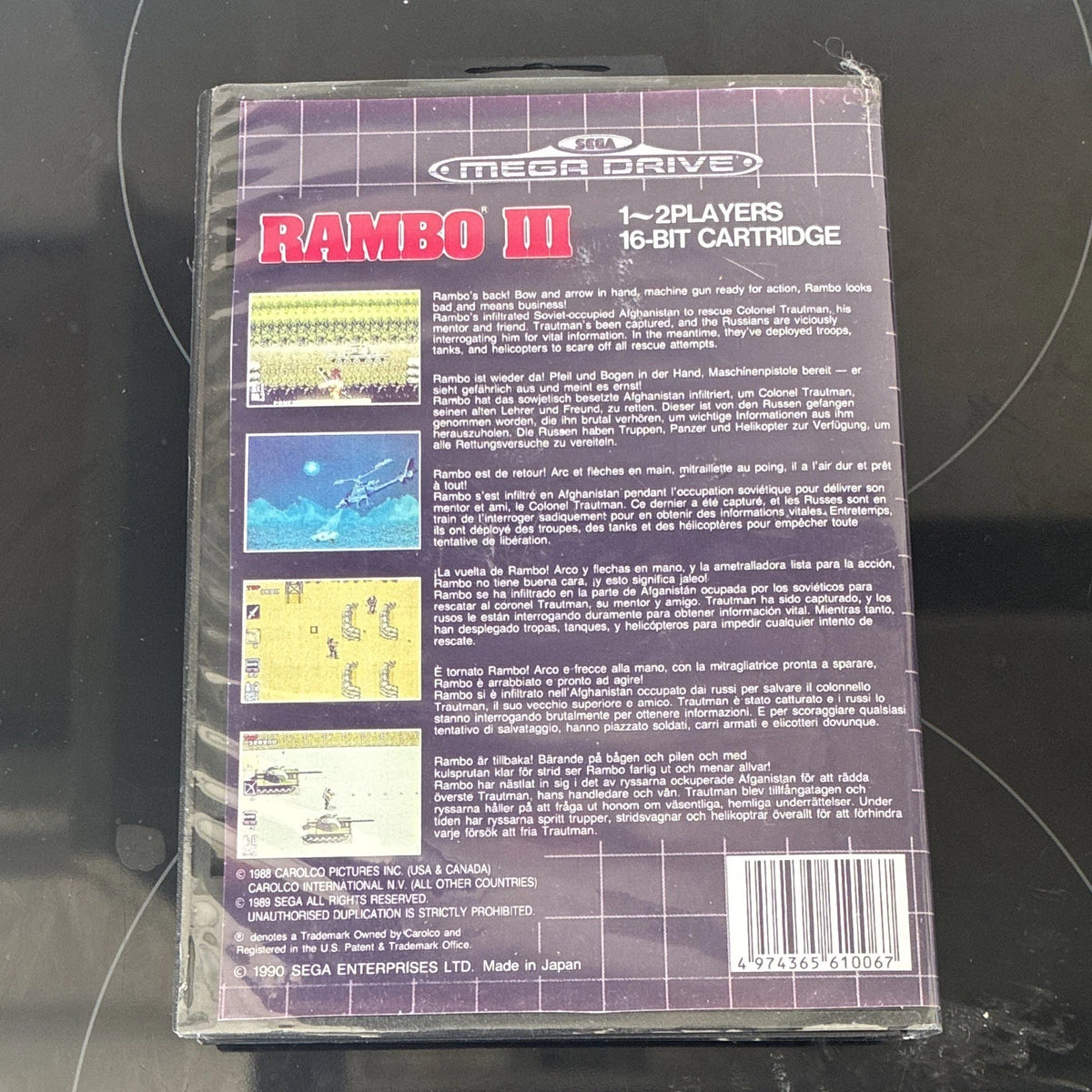 Rambo III Sega Mega Drive 1990 Action & Adventure Game Boxed