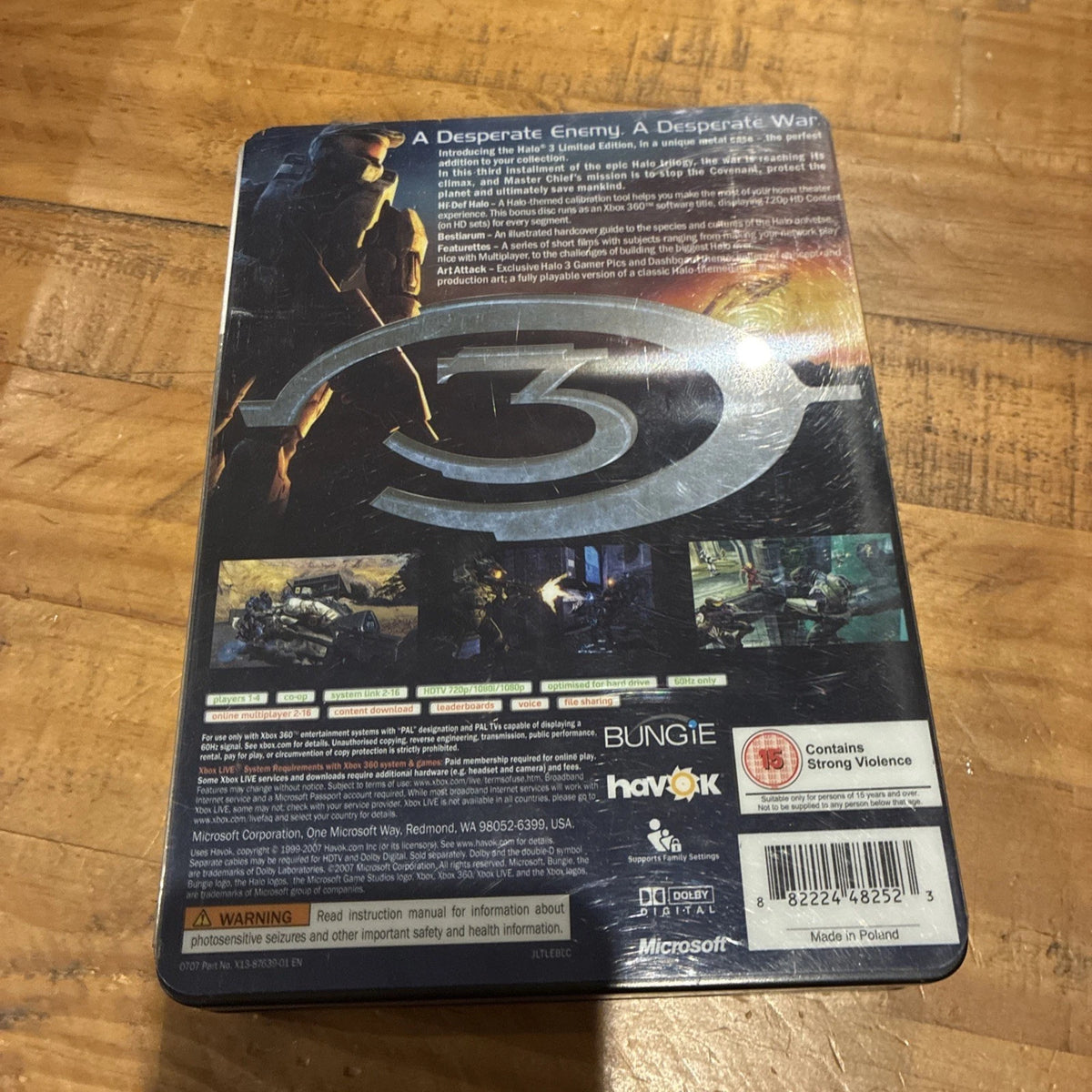 Halo 3 Limited Steelbook Edition Xbox 360 Video Game