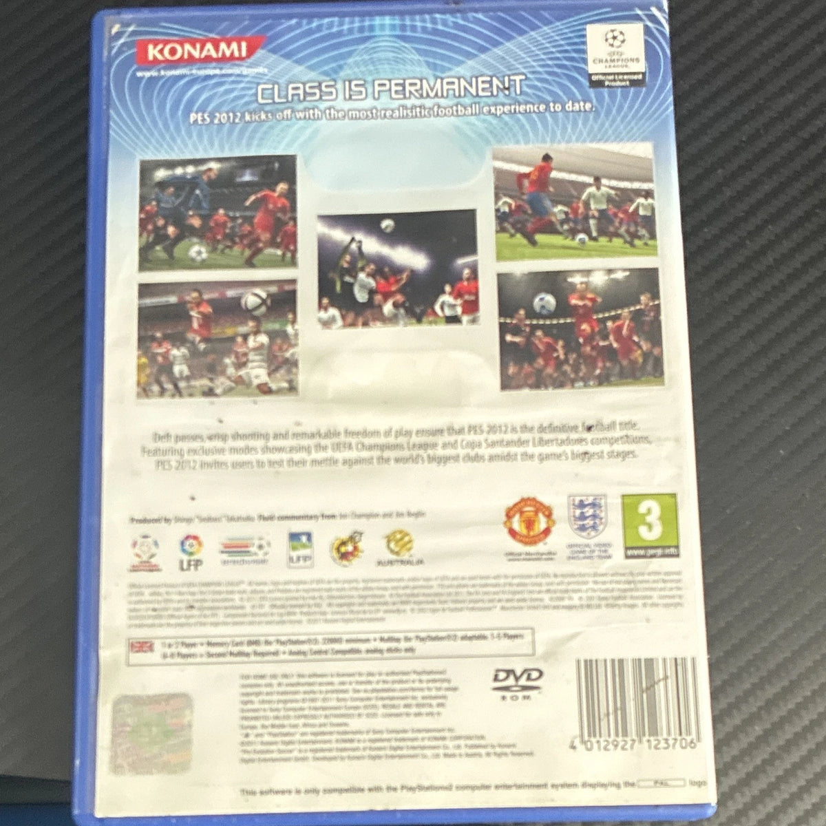 Konami PES 2012 Pro Evolution Soccer PlayStation 2 PAL W/ Manual