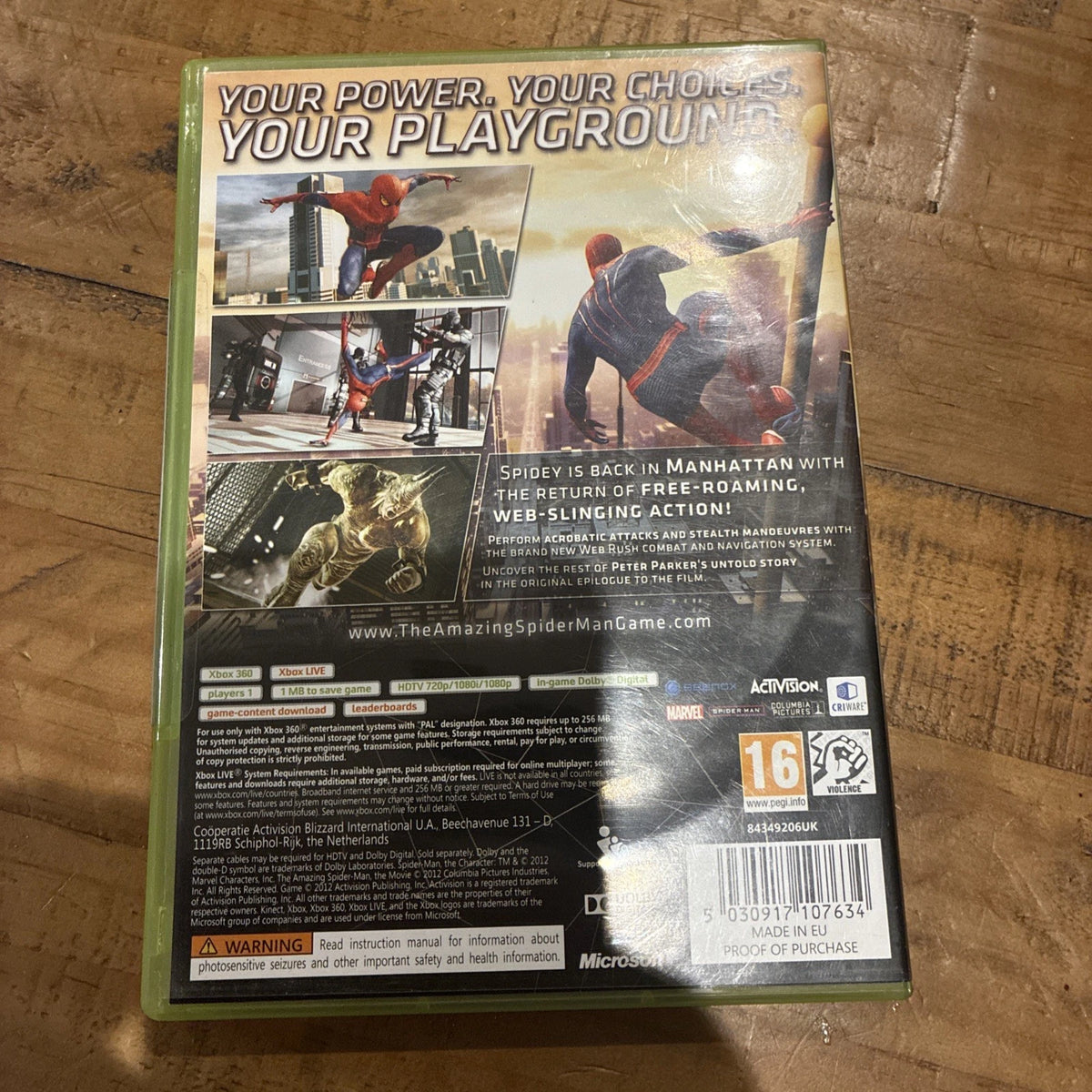 The Amazing Spider-Man Microsoft Xbox 360 Game