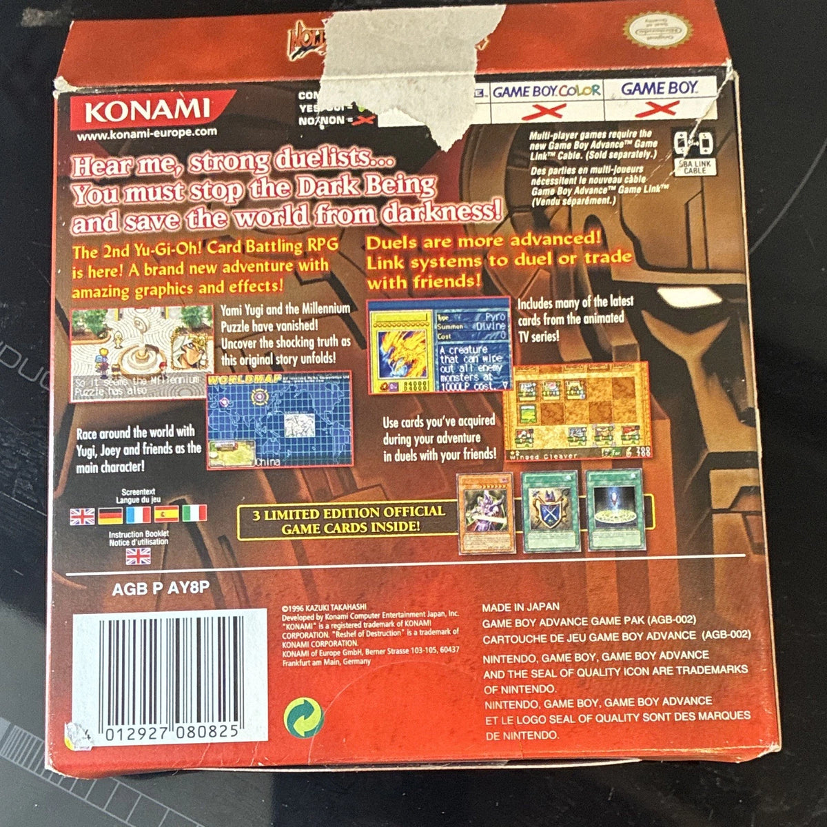 Yu-Gi-Oh! Reshef of Destruction Nintendo Game Boy Advance Game Boxed W/ Manual