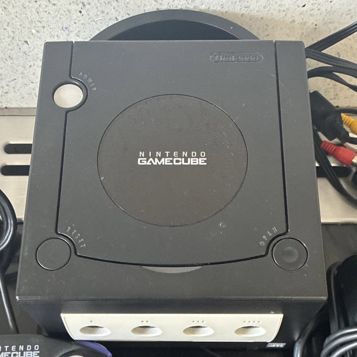 Nintendo Gamecube Black Console W/ Official Controller & Leads Fully Tested