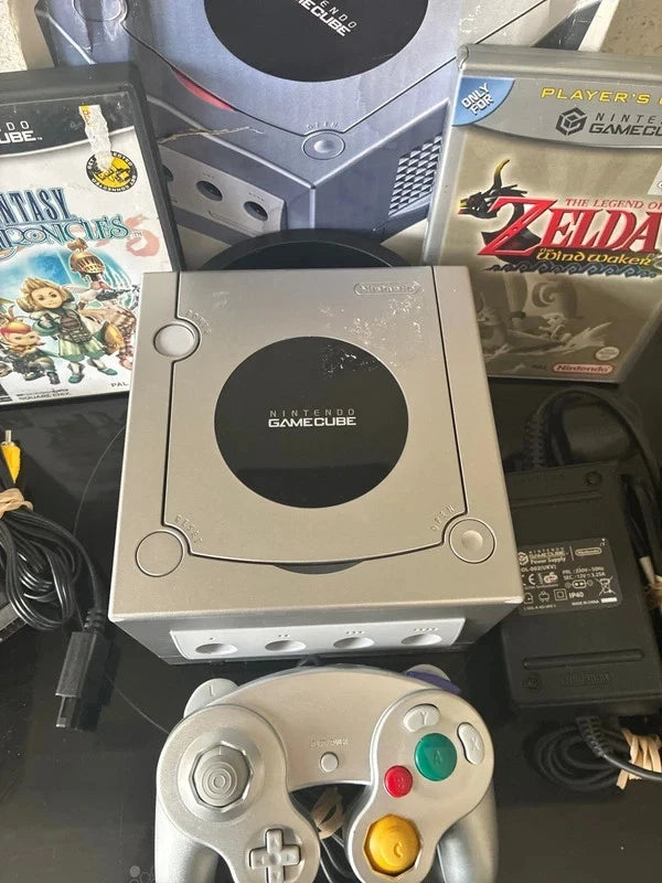 Nintendo Gamecube Platinum Console Boxed With Leads, Pad & Game Bundle Inc Zelda