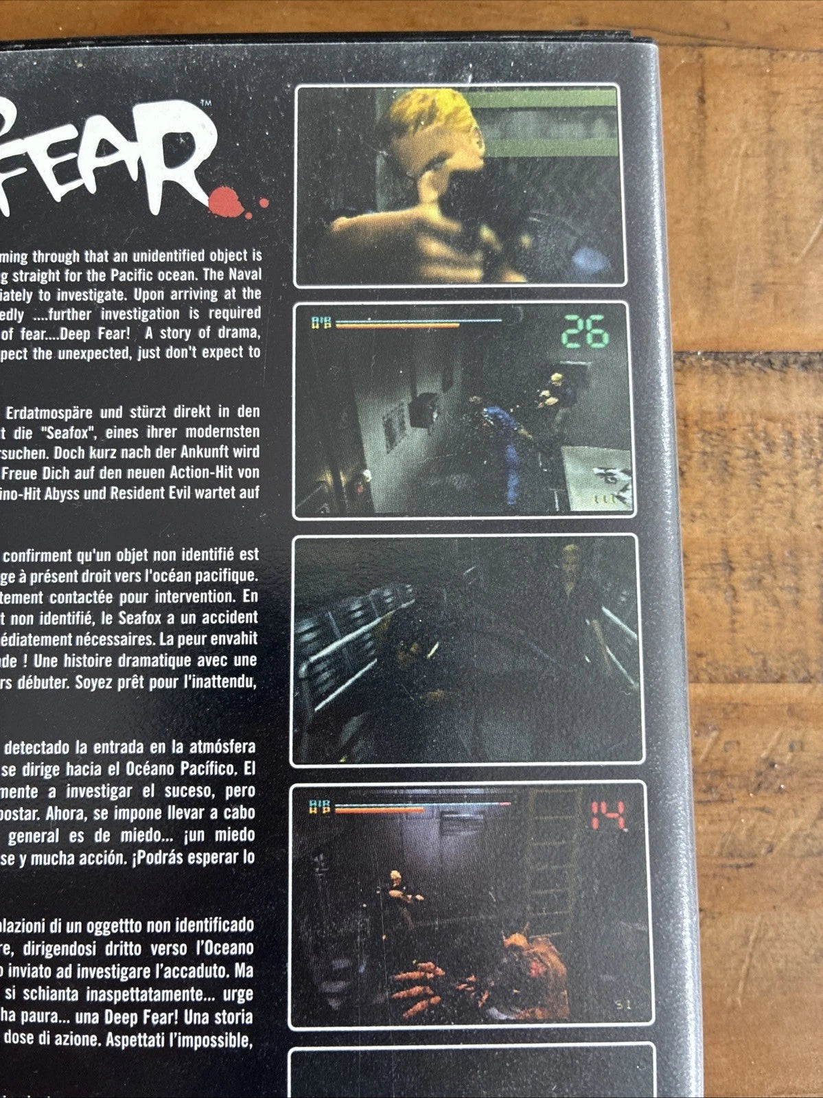 Deep Fear Sega Saturn Game In Box With Manual