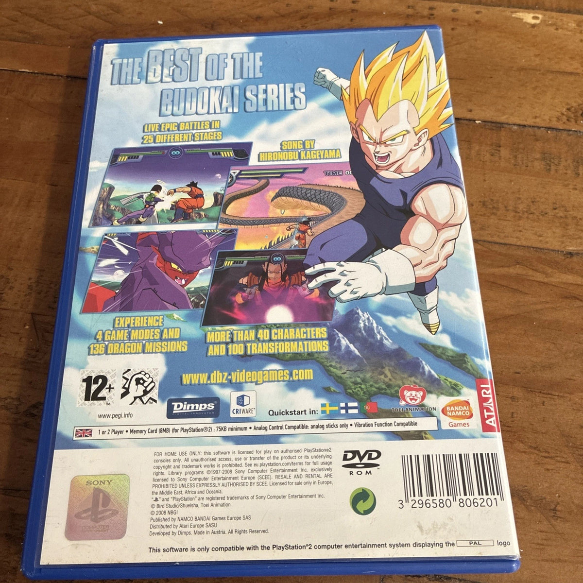 Dragon Ball Z: Infinite World Sony PlayStation 2 Game PAL No Manual