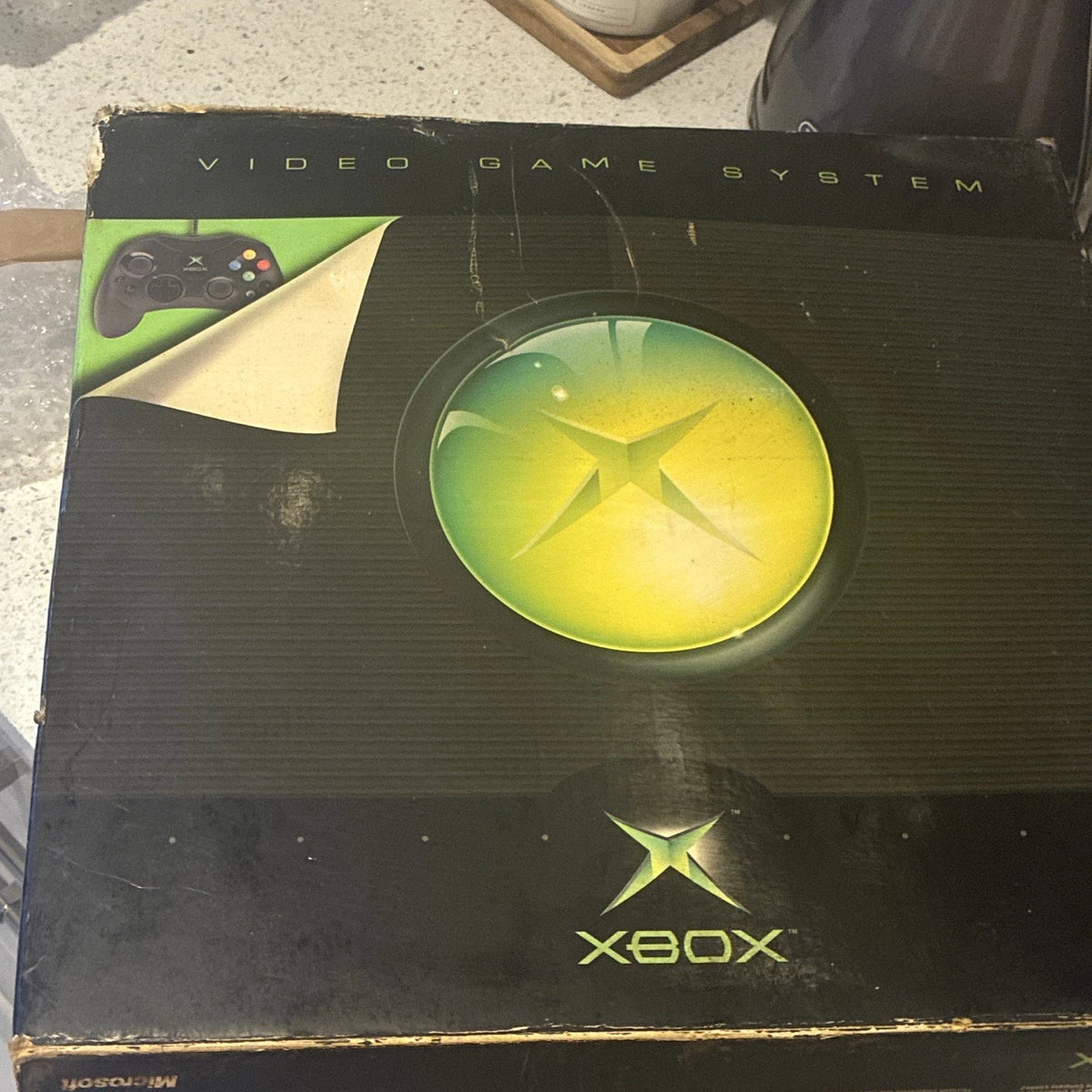 Microsoft Xbox PAL Black Console Boxed Bundle w/ DVD Remote & Doom 3 Game