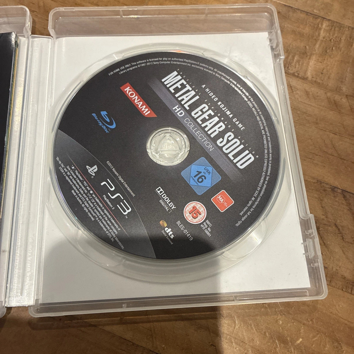 Metal Gear Solid HD Collection PS3 Game With Manual