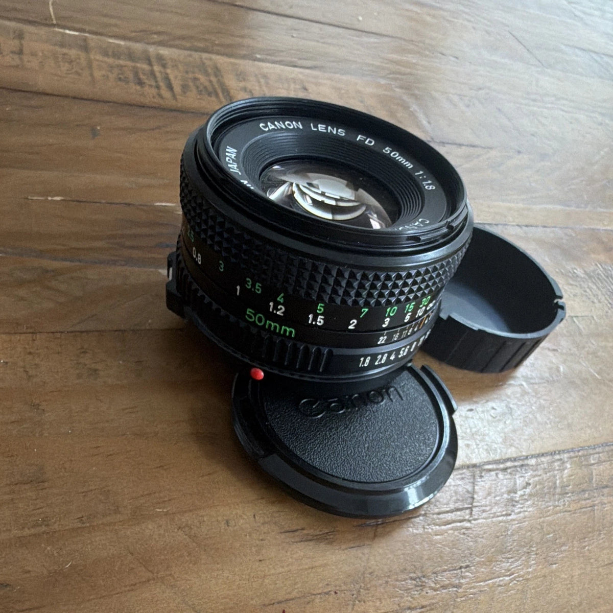 Canon FD 50mm f/1.8 Standard Lens for SLR Cameras Japan w/ Front & Rear Caps UNTESTED