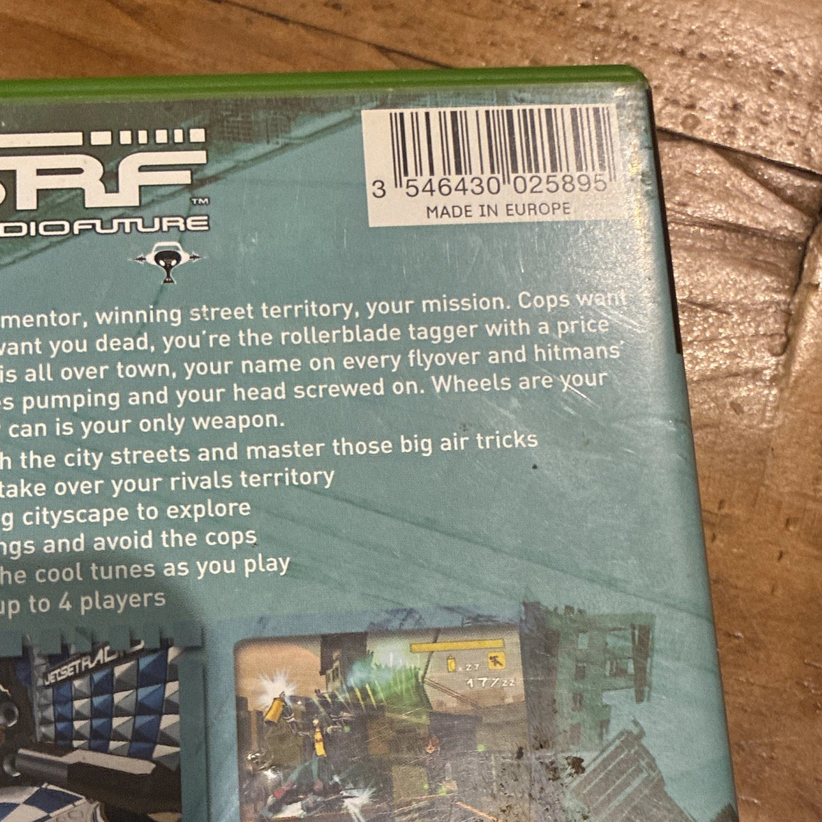 SEGA JSRF Jet Set Radio Future Microsoft Xbox PAL W/ Manual