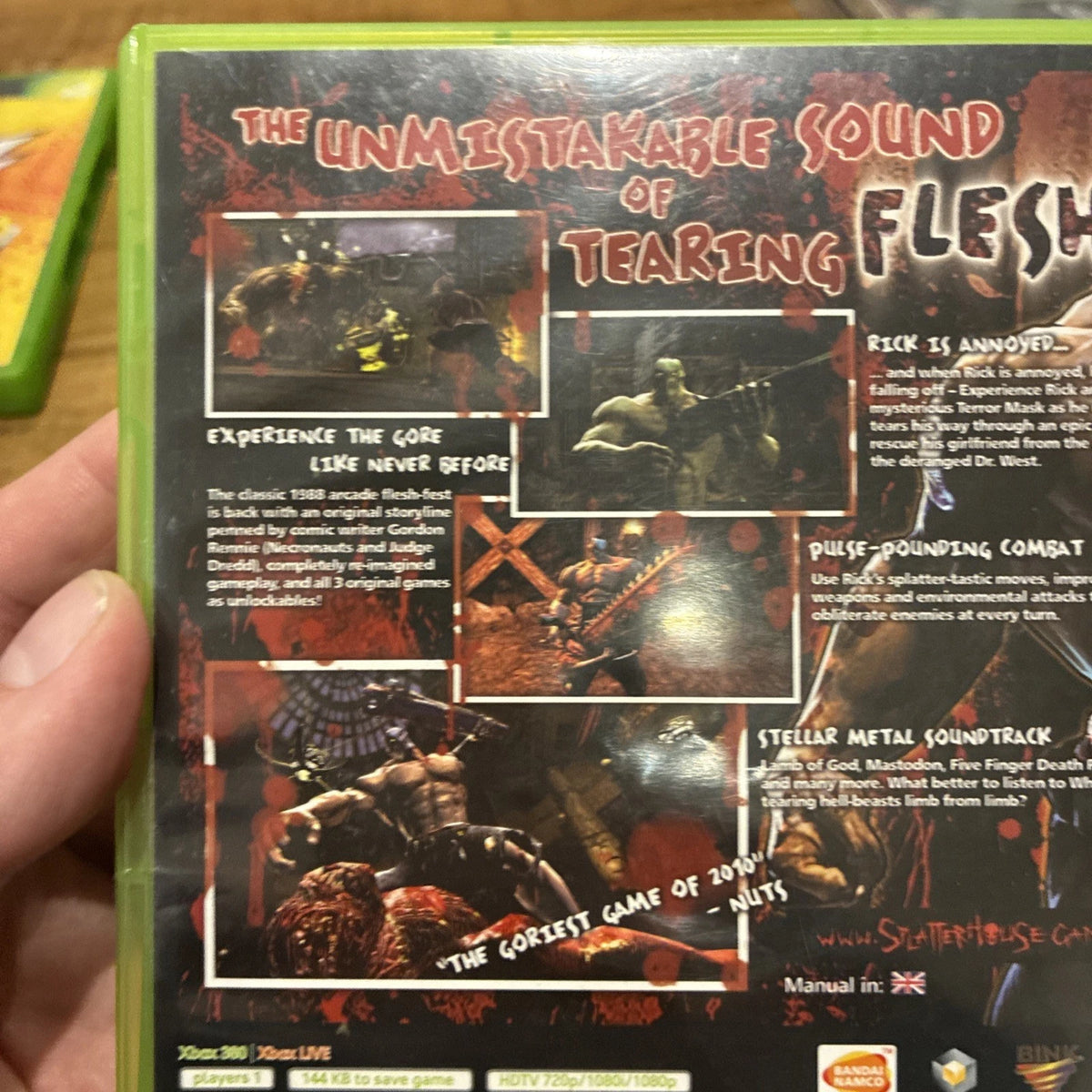 Splatterhouse Microsoft Xbox 360 Complete with Manual PAL